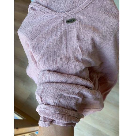 O’Neill women’s small light pink cutout long sleeve blouse - Picture 11 of 11